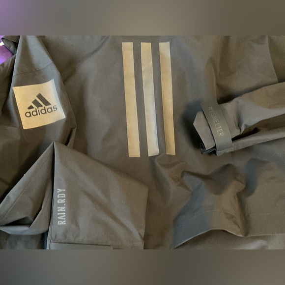 NWT ADIDAS Myshelter Rain.Rdy Parka Jacket RAIN COAT WIND ATHLETIC M New Vegan - Picture 9 of 15